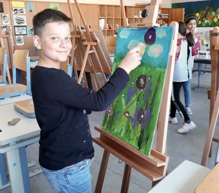 Frühling in der Kunst-AG